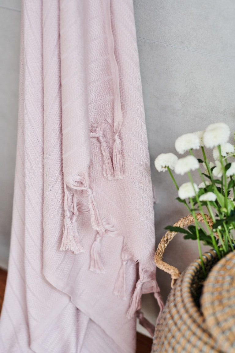Luin Living - Bamboo Pyyhe/hartiahuivi 90x180cm Dysty Rose