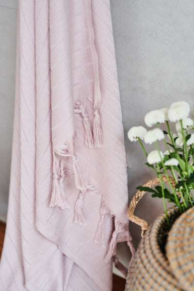 Luin Living - Bamboo Pyyhe/hartiahuivi 90x180cm Dysty Rose