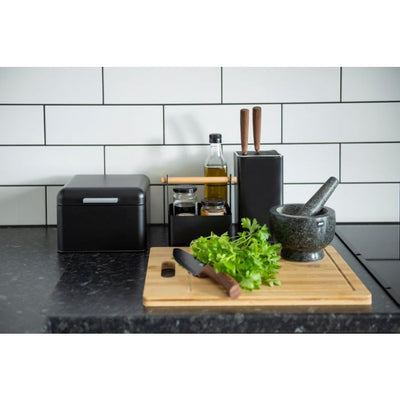 Maku Kitchen life Kori puisella kantokahvalla S valkoinen