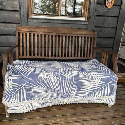 UUTTA! Como Piknik-viltti / torkkupeitto / jättipyyhe sininen 140x170cm