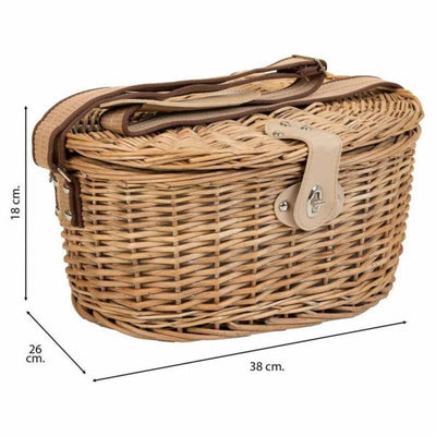 UUTTA! Piknikkori Alexandra House Living Harmaa Luonnollinen 31,0 x 23,0 x 43,0cm
