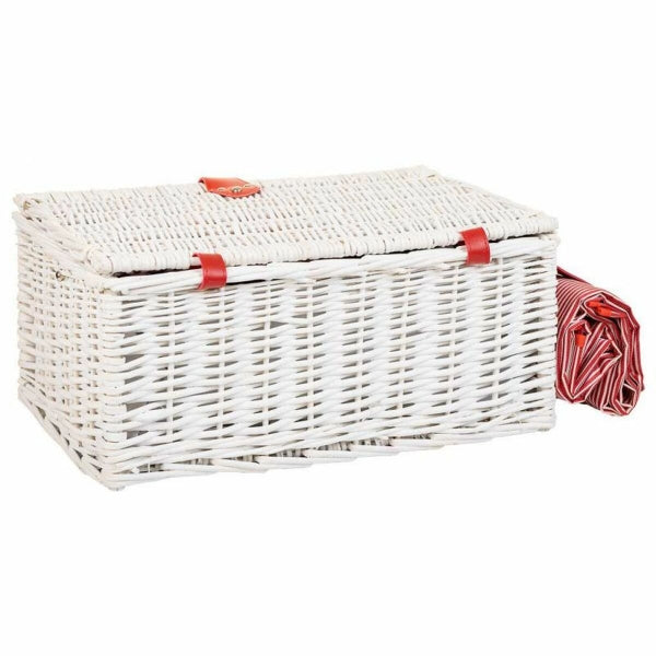 UUTTA! Piknikkori Alexandra House Living Puna-valkoinen 35,0 x 25,0 x 49,0cm
