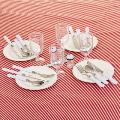UUTTA! Piknikkori Alexandra House Living Puna-valkoinen 35,0 x 25,0 x 49,0cm