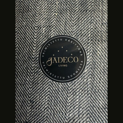 Jadeco Living - Keittiöpyyhe/käsipyyhe musta-harmaa (kalanruoto) 45 x 65 cm